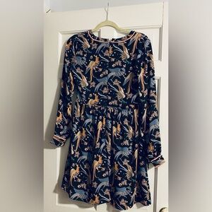 Loft Navy Bird Dress